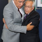 Déda pede recursos ao ministro do Turismo para a conclusão da ponte Gilberto Amado - O governador Marcelo Déda e o ministro do Turismo Gastão Vieira / Fotos: Roberto Jayme