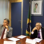 Déda pede recursos ao ministro do Turismo para a conclusão da ponte Gilberto Amado - O governador Marcelo Déda e o ministro do Turismo Gastão Vieira / Fotos: Roberto Jayme