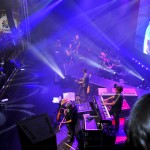 Déda acompanha show de aniversário da capital ao lado do prefeito Edvaldo e do senador Wellington Dias -