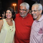 Déda acompanha show de aniversário da capital ao lado do prefeito Edvaldo e do senador Wellington Dias -