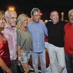 Déda acompanha show de aniversário da capital ao lado do prefeito Edvaldo e do senador Wellington Dias -