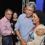 Déda acompanha show de aniversário da capital ao lado do prefeito Edvaldo e do senador Wellington Dias -
