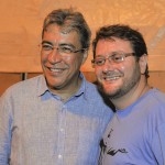 Déda acompanha show de aniversário da capital ao lado do prefeito Edvaldo e do senador Wellington Dias -