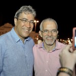 Déda acompanha show de aniversário da capital ao lado do prefeito Edvaldo e do senador Wellington Dias -