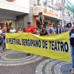Secult divulga Festival de Teatro em cortejo no Centro de Aracaju‏ - Fotos: Fabiana Costa/Secult