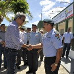 Déda visita instalações da PM e obras da Escola Técnica em Carmópolis  -