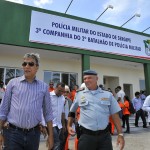 Déda visita instalações da PM e obras da Escola Técnica em Carmópolis  -