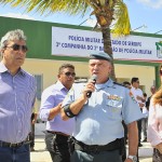 Déda visita instalações da PM e obras da Escola Técnica em Carmópolis  -