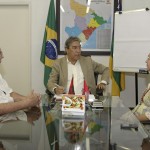 Marcelo Déda inicia reforma do secretariado  - O governador e o atual secretário do Desenvolvimento Urbano