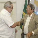 Marcelo Déda inicia reforma do secretariado  - O governador e o atual secretário do Desenvolvimento Urbano