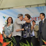 Déda e a presidenta Dilma Rousseff promovem ato histórico para consolidar o Projeto Carnalita  - Foto: Marcos Rodrigues/ASN