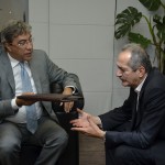 Ministro dos Esportes garante ao governador que Sergipe estará no roteiro da Copa do Mundo de 2014 - Marcelo Déda e o ministro dos Esportes