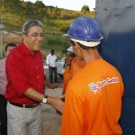 Déda visita obras da Escola Técnica Estadual de Petróleo e Gás -