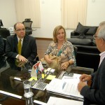 presidente do TRE  - Jackson Barreto recebeu a visita da desembargadora Maria Aparecida Gama