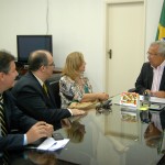 presidente do TRE  - Jackson Barreto recebeu a visita da desembargadora Maria Aparecida Gama