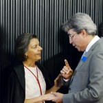 Déda participa da posse da nova presidenta do TSE - Déda e a nova presidenta do TSE