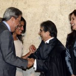 cumprimentam o presidente do STF