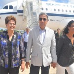 Governador recepciona a presidenta Dilma Rousseff no aeroporto de Aracaju  -