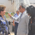 Governador recepciona a presidenta Dilma Rousseff no aeroporto de Aracaju  -