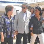 Governador recepciona a presidenta Dilma Rousseff no aeroporto de Aracaju  -