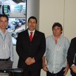 Banese apresenta sistema de segurança pioneiro no estado   - 	 Presidente visita área de segurança do banco / Foto: Ascom/Banese