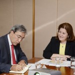 Déda reúnese com a ministra Miriam Belchior para agilizar iniciativas de combate à seca -