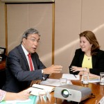 Déda reúnese com a ministra Miriam Belchior para agilizar iniciativas de combate à seca -