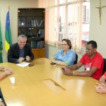 Secretário Oliveira Júnior recebe dirigentes do Sintese -