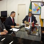 Governador recebe presidente e dirigentes da OABSE   - O governador Marcelo Déda em audiência com o presidente e dirigentes da OABSE / Fotos: Victor Ribeiro/ASN