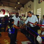 Governador inaugura escola pioneira que inclui prática esportiva ao lado do ministro Aldo Rebelo - O ministro dos Esportes