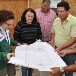 Lúcia Falcón visita obras do Sergipe Cidades no Agreste Central -