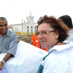 Lúcia Falcón visita obras do Sergipe Cidades no Agreste Central -