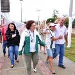 Lúcia Falcón visita obras do Sergipe Cidades no Agreste Central -