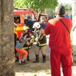 Simulado de deslizamento em encostas treina profissionais  - O superintendente do Samu