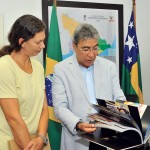 Governador recebe a exjogadora de vôlei Ana Moser -