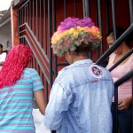 Adolescentes da unidade Izabel Abreu fazem ato público pelo 18 de Maio - Fotos: Ascom/Renascer