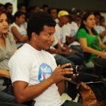 Secretária Eliane Aquino prestigia aula inaugural do Mídia Jovem - O coordenador do Instituto Recriando
