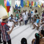 Estudantes de enfermagem alertam mães sobre os riscos de queimaduras - Fotos: Bruno César/FHS