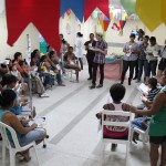 Estudantes de enfermagem alertam mães sobre os riscos de queimaduras - Fotos: Bruno César/FHS