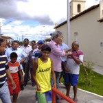 Déda entrega Centros de Segurança Pública na região do baixo São Francisco  - Inauguração da praça José Dias Guimarães em São Francisco / Foto: Marcos Rodrigues/ASN