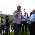 Déda entrega Centros de Segurança Pública na região do baixo São Francisco  - Inauguração da praça José Dias Guimarães em São Francisco / Foto: Marcos Rodrigues/ASN