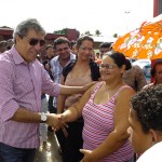 Déda entrega Centros de Segurança Pública na região do baixo São Francisco  - Inauguração da praça José Dias Guimarães em São Francisco / Foto: Marcos Rodrigues/ASN
