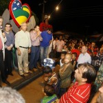 Déda inaugura rodovia e pavimentação de ruas no povoado Pontal em Indiaroba - O prefeito de Indiaroba