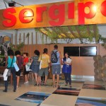 Turistas visitam estande de Sergipe na Rio+20 - Fotos: Valéria Lima/Semarh