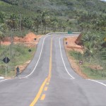 Secretário visita rodovias pavimentadas na região Sul - Rodovia de Indiaroga ao Pontal