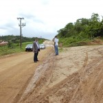 Jackson Barreto visita obras da rodovia que liga Siriri a Divina Pastora  -