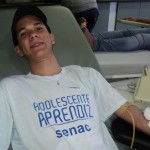 Adolescente Aprendiz realiza projeto social de doação no Hemose - Fotos: Ascom/SES