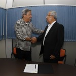 Déda reassume Governo após buscar investimentos para Sergipe na Alemanha - O governador Marcelo Déda e o vicegovernador Jackson Barreto / Fotos: Victor Ribeiro/ASN