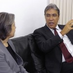 Governador recebe visita da ministra presidente do TSE