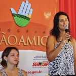 Eliane Aquino acompanha pagamento do Mão Amiga em São Francisco -